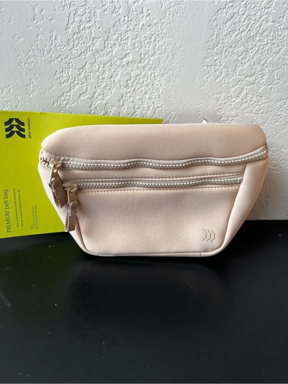 NWT All In Motion Premium Belt Bag Fanny Pack - Beige/Tan